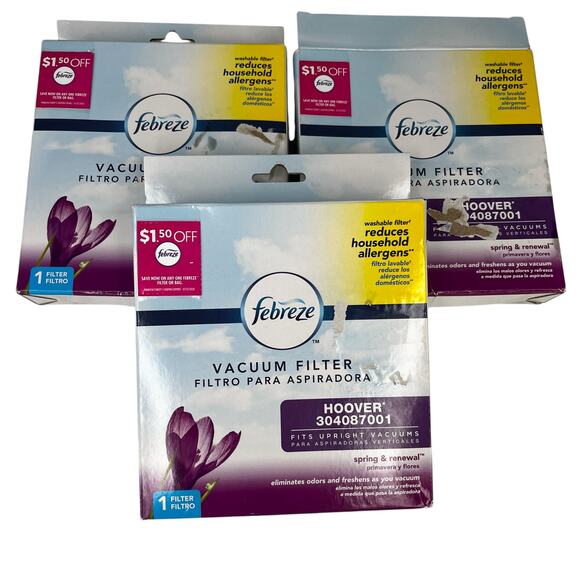 Lot of 3 Febreze Vacuum Filters Hoover 304087001 New - Picture 7 of 10